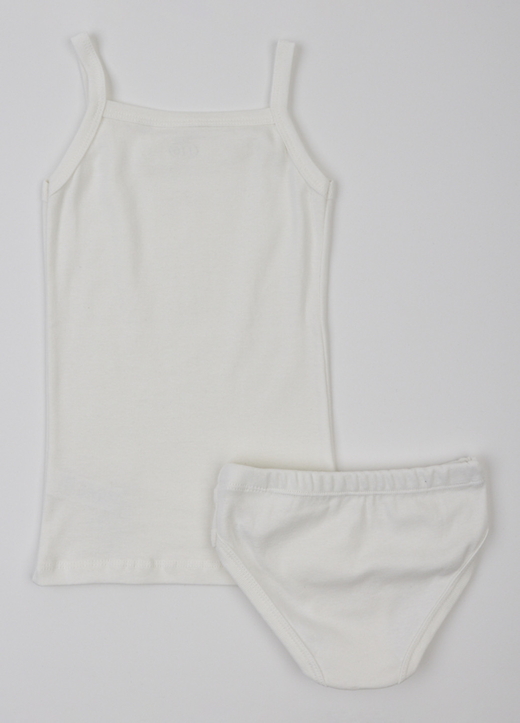 Молочный демисезонный комплект (майка, трусы) Фламинго