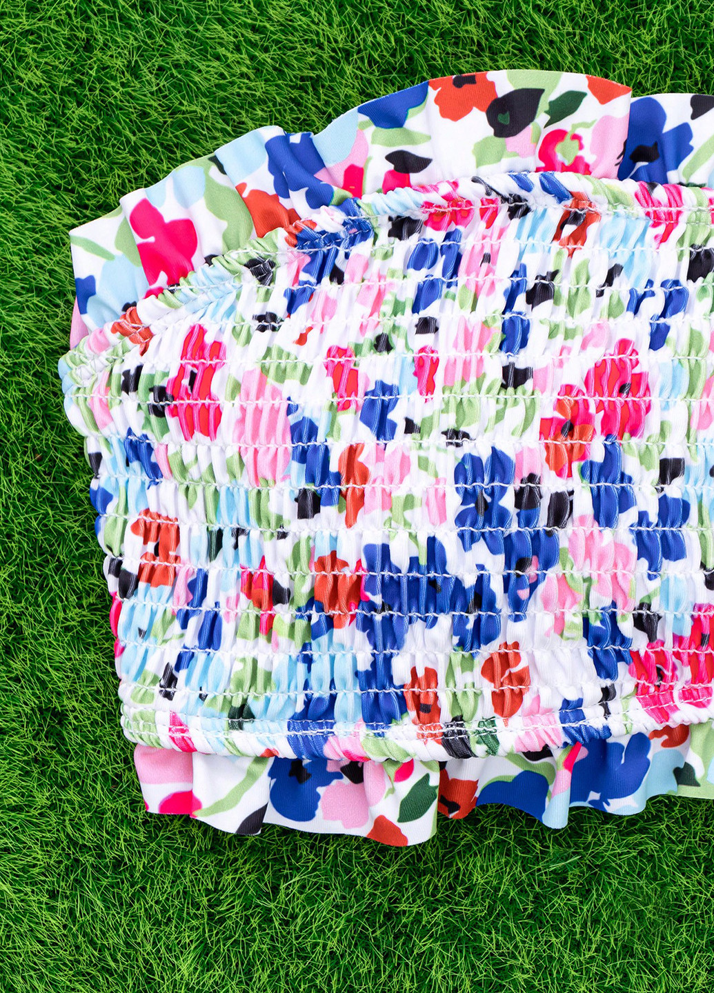 Комбінований літній купальник (ліф, трусики) роздільний, бандо SHEIN