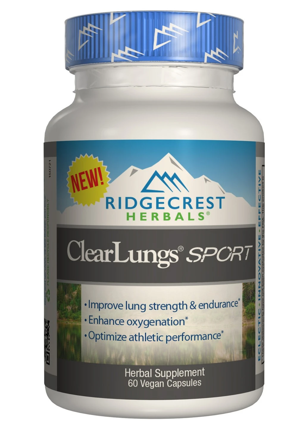 Комплекс для Поддержки Легких, Спорт, Clear Lungs,, 60 гелевых капсул Ridgecrest Herbals (255409789)