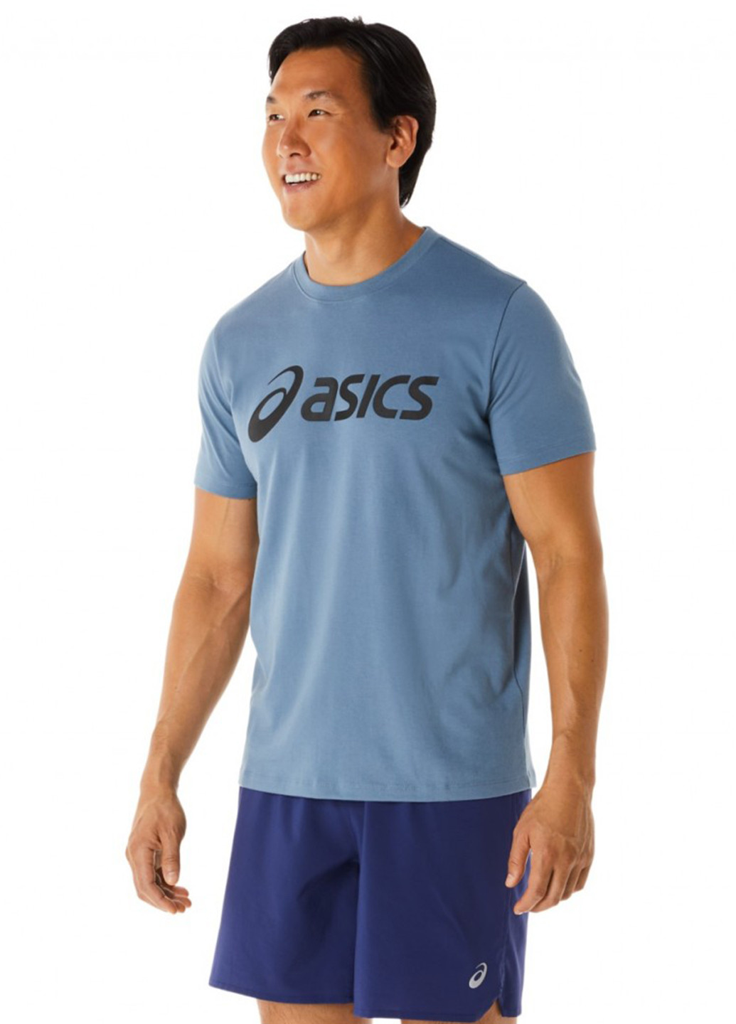 Голубая футболка Asics