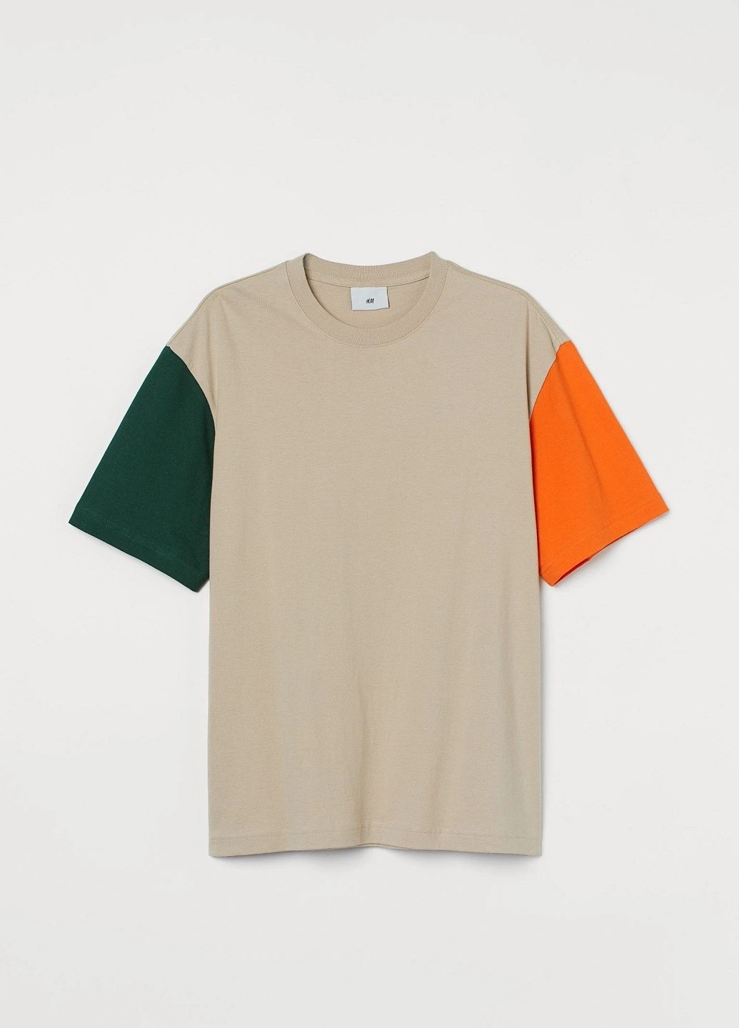 Бежевая футболка H&M