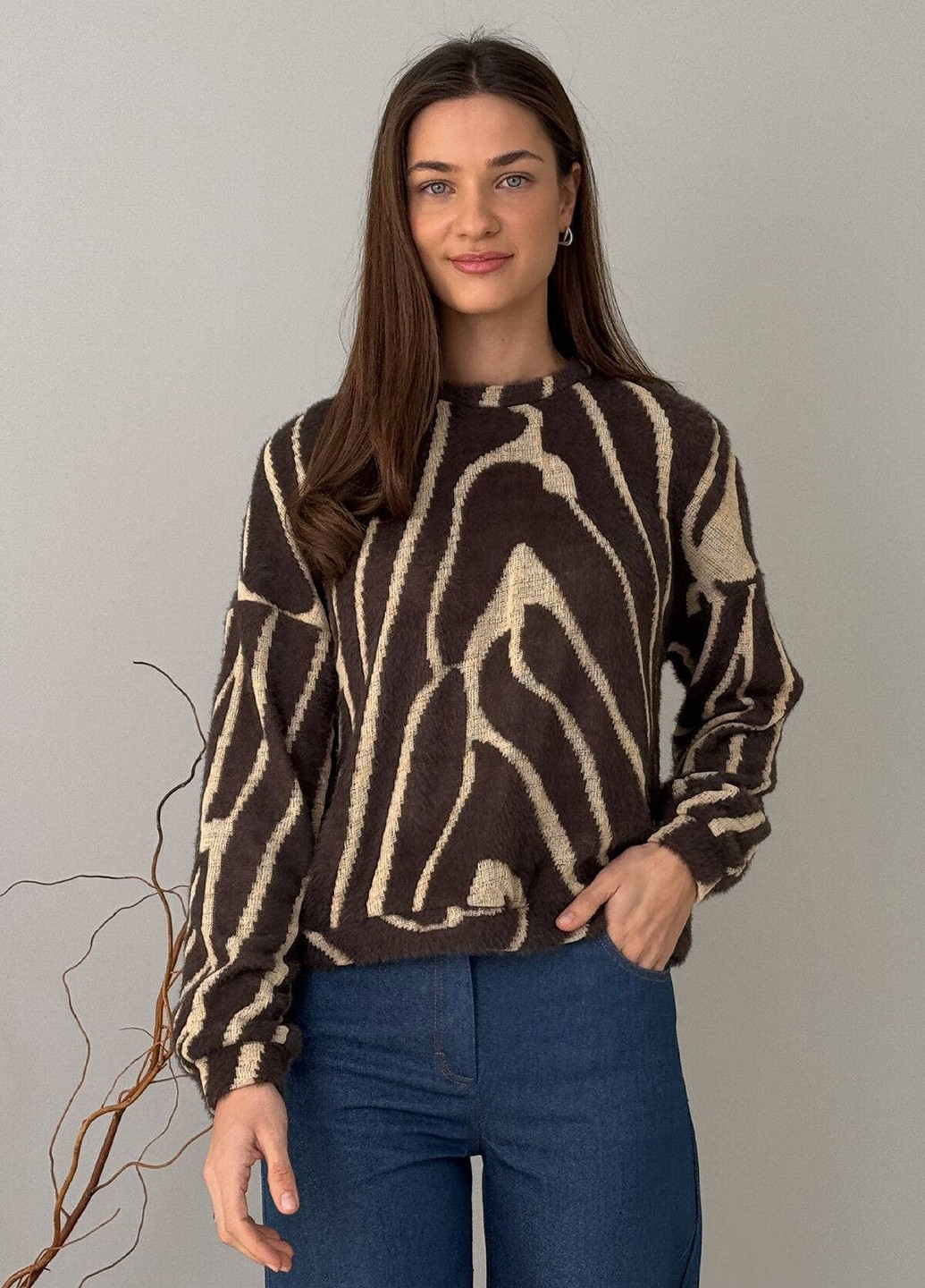 Коричневий демісезонний джемпер джемпер No Brand