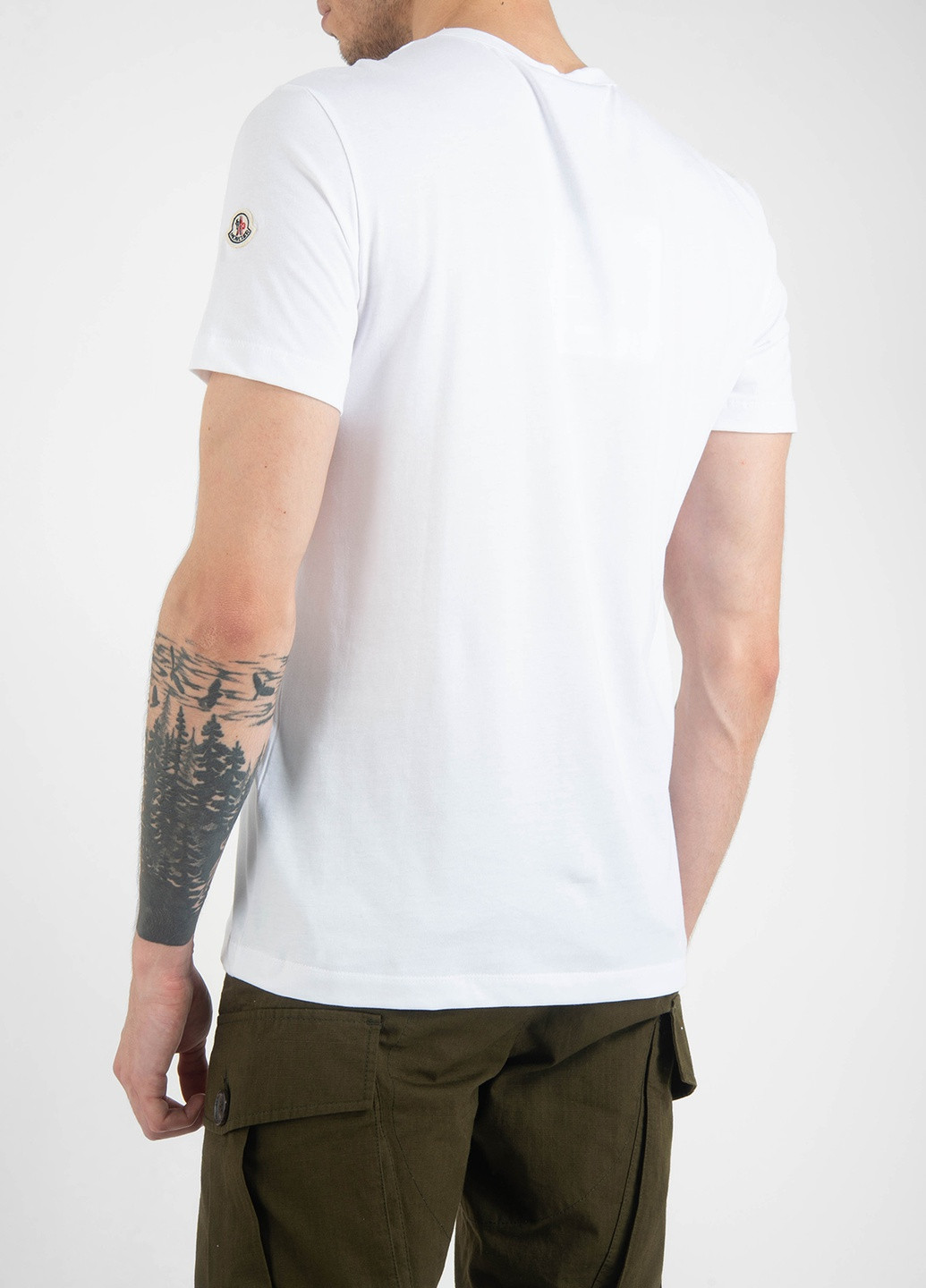 Белая футболка Moncler