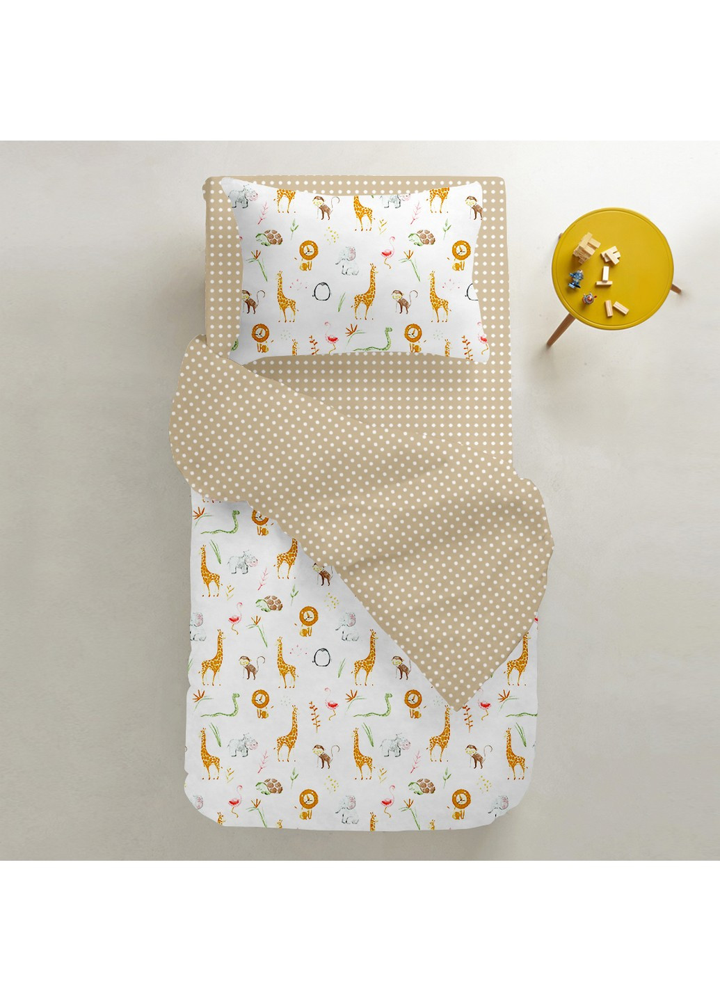 Підковдра дитяча AFRICA ZOO DOTS BEIGE (110х140 см) Cosas (250544397)