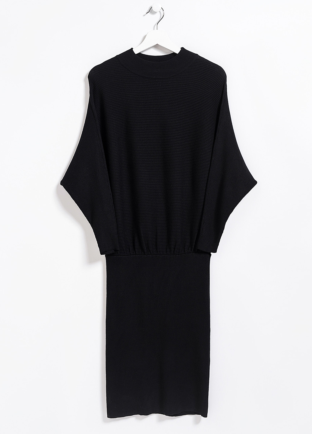 Черное кэжуал платье с длинным рукавом befree