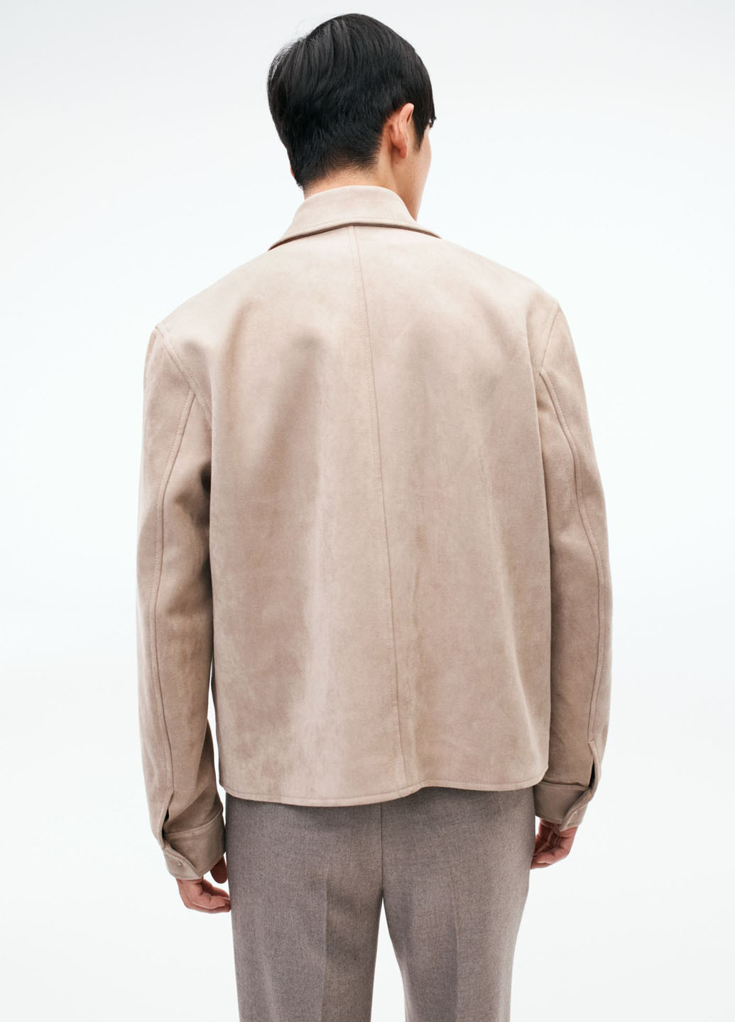 Темно-бежева демісезонна куртка куртка-піджак H&M