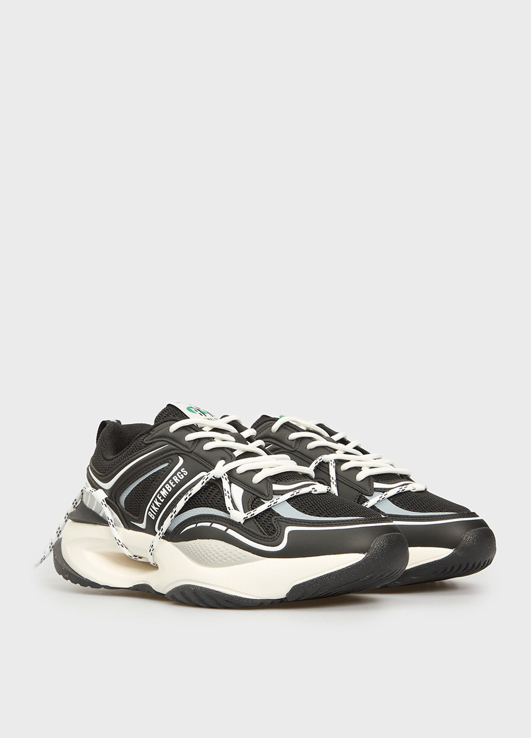 Черно-белые всесезонные кроссовки Bikkembergs