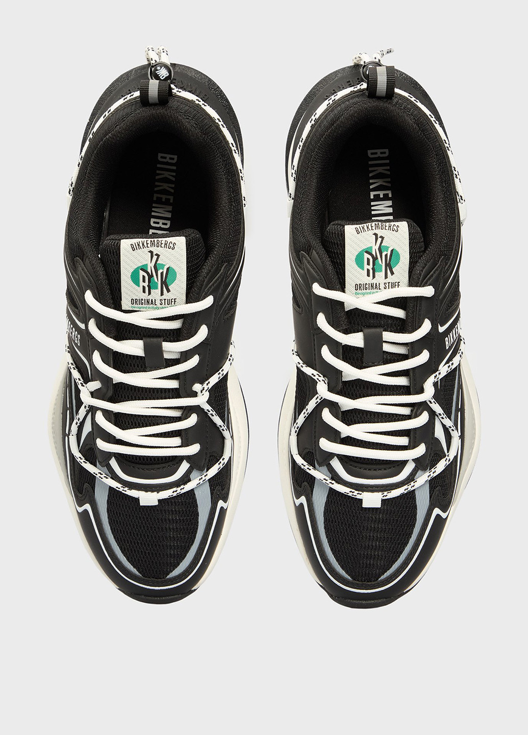 Черно-белые всесезонные кроссовки Bikkembergs