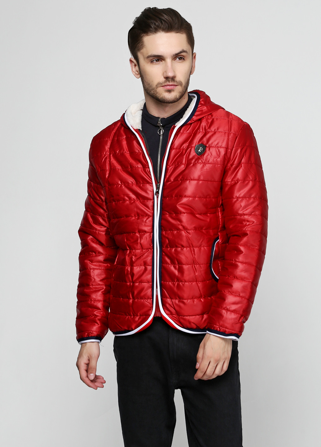 Темно-червона демісезонна куртка Fashion
