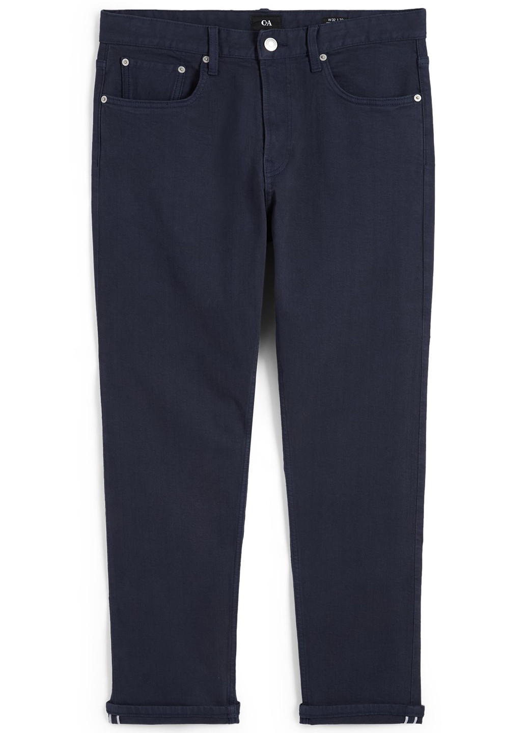 Темно-синие демисезонные зауженные джинсы C&A