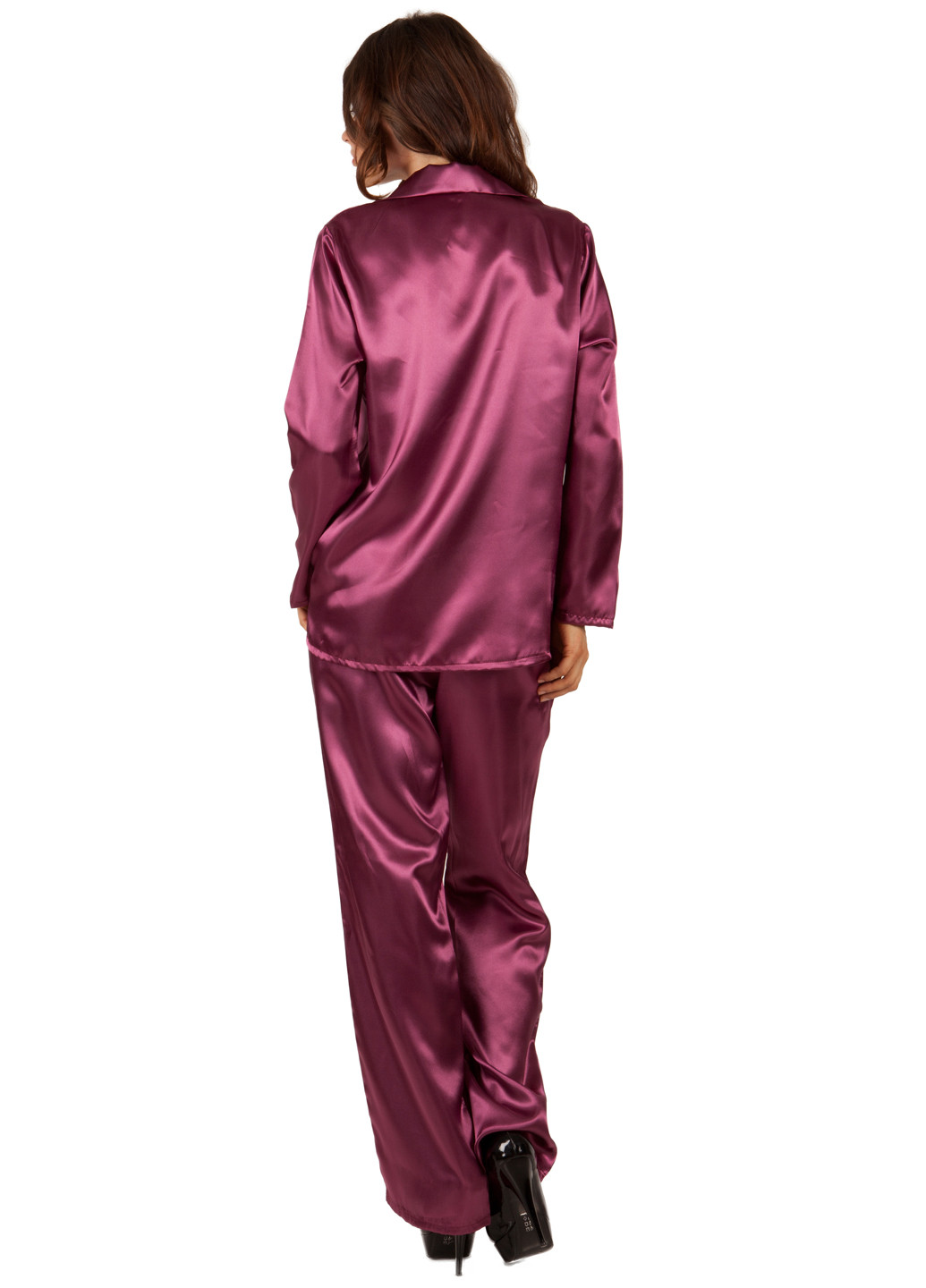 Бордовая всесезон пижама (брюки, кофта) Miorre