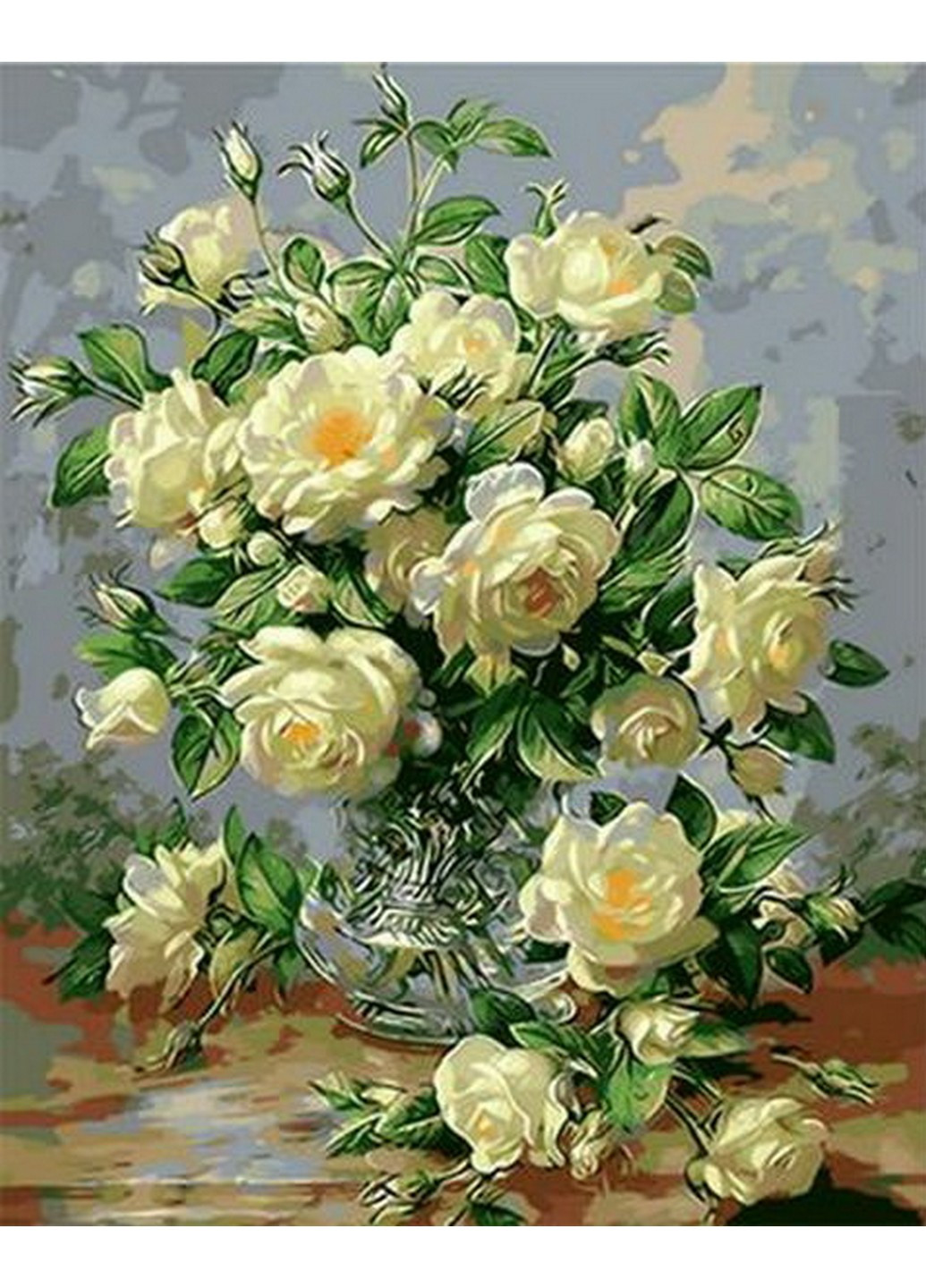 Картина по номерам Букет белых роз худ. Уильямс Альберт, 40*50 см Mariposa комбинированные