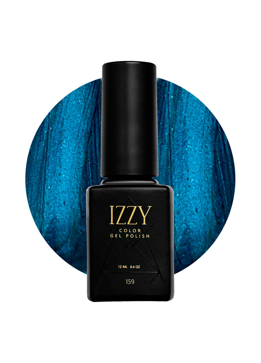 Гель-лак для манікюру синій з блиском 159, 12 мл Izzy (363030550)
