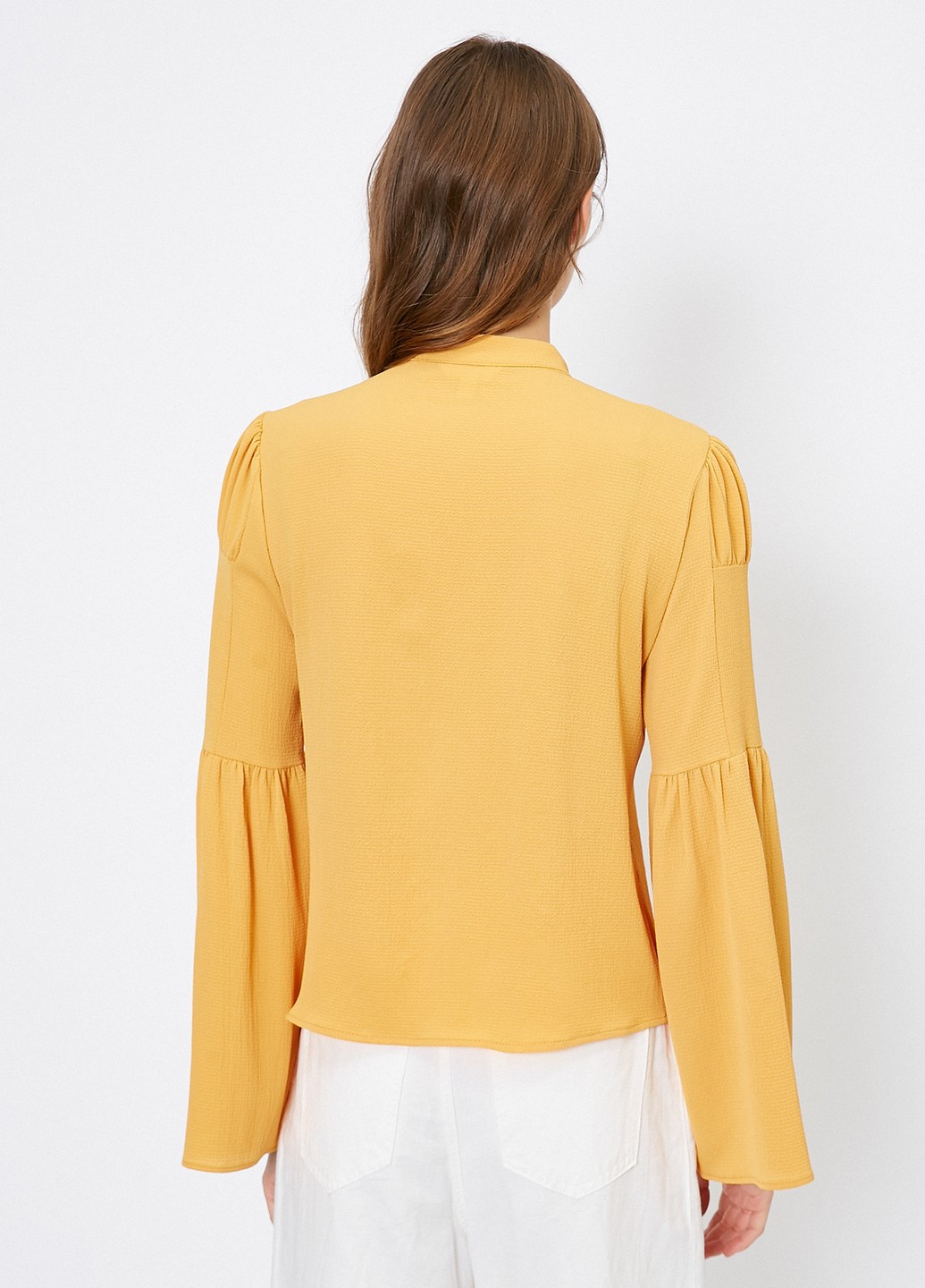Светло-оранжевая демисезонная блуза KOTON