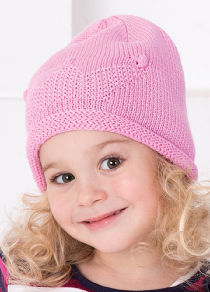 Детская шапка демисезонная вязаная для девочки Габби (205952276)