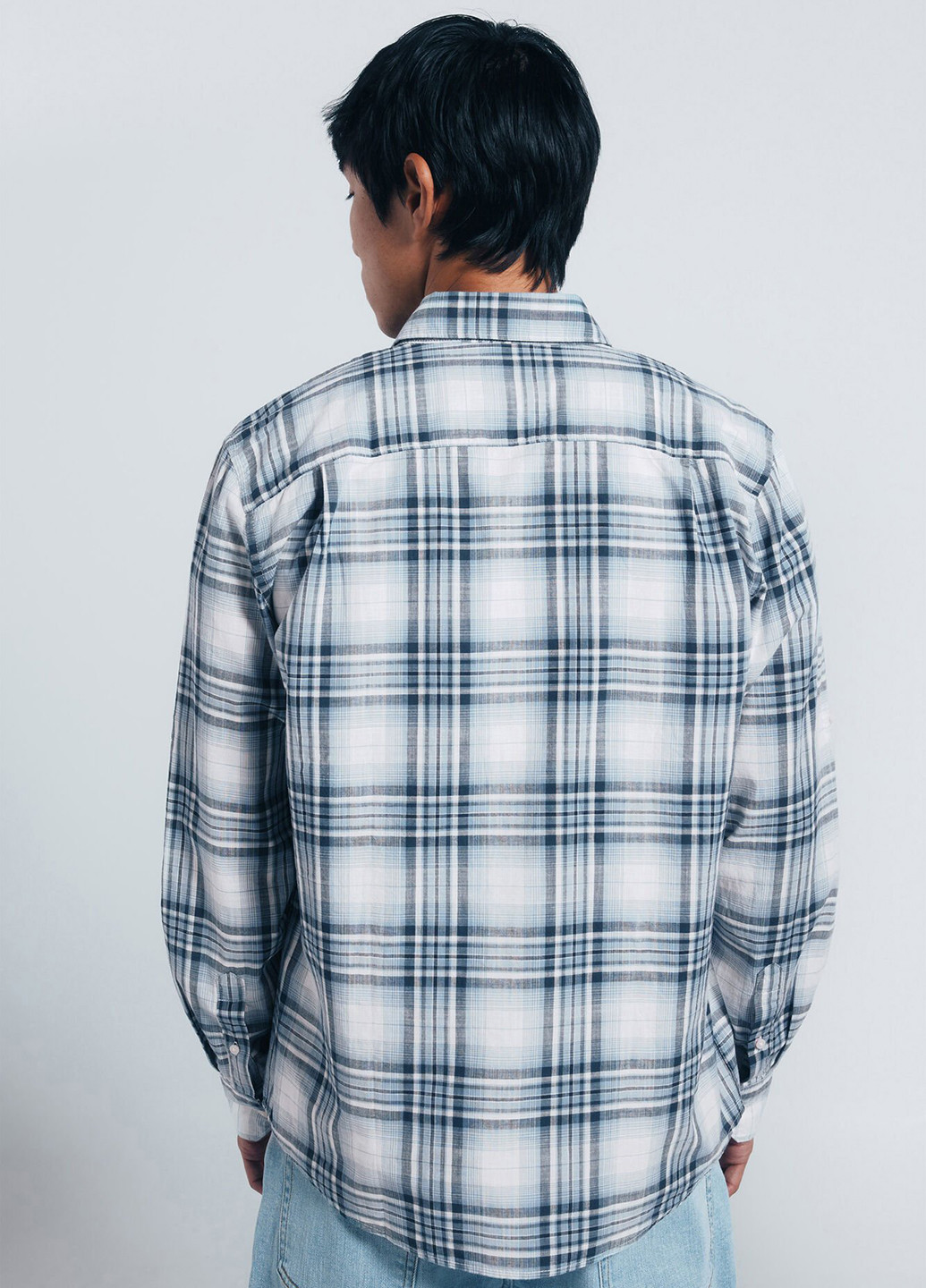 Голубой кэжуал рубашка в клетку Springfield