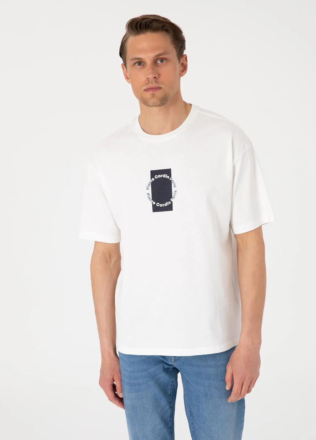 Белая футболка Pierre Cardin