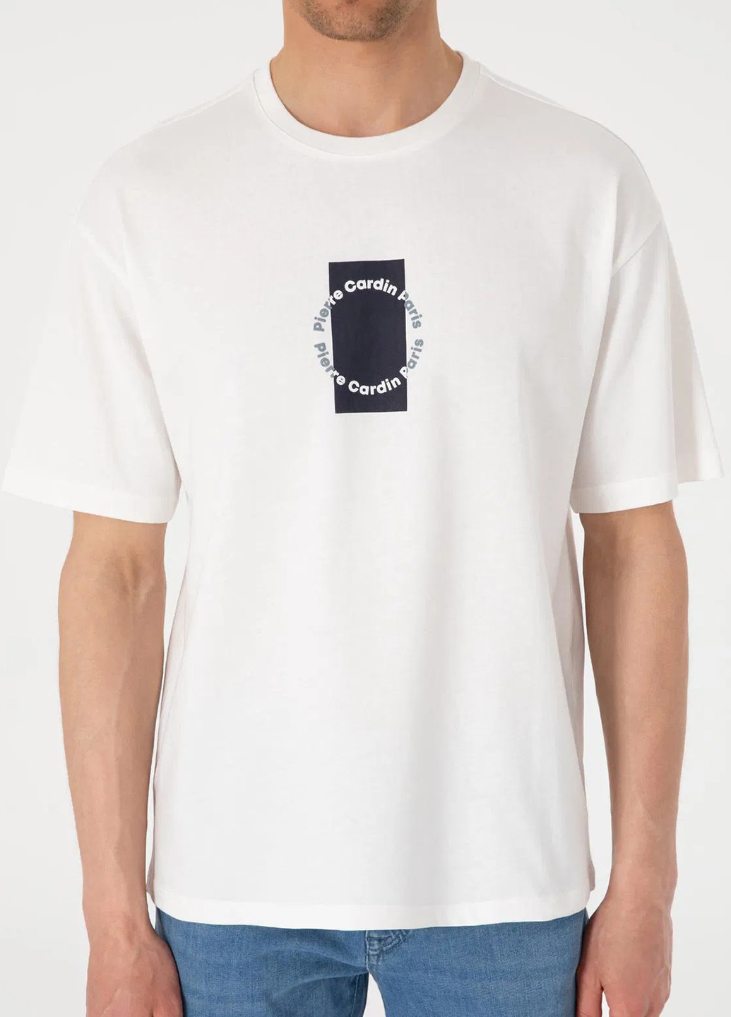 Белая футболка Pierre Cardin
