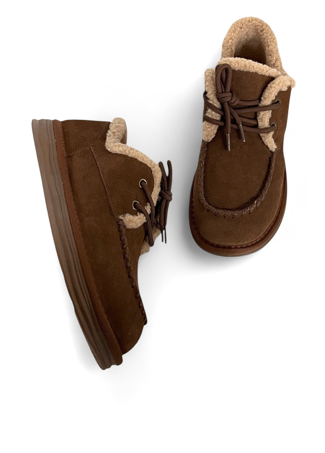 Зимние ботинки ALLSY с мехом из натуральной замши