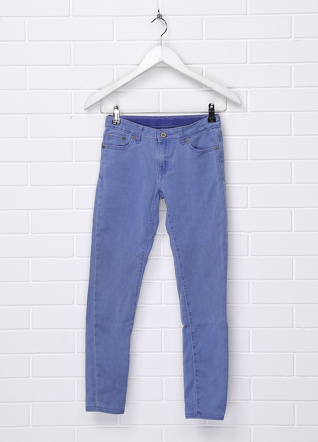 Светло-синие демисезонные со средней талией джинсы Levi's