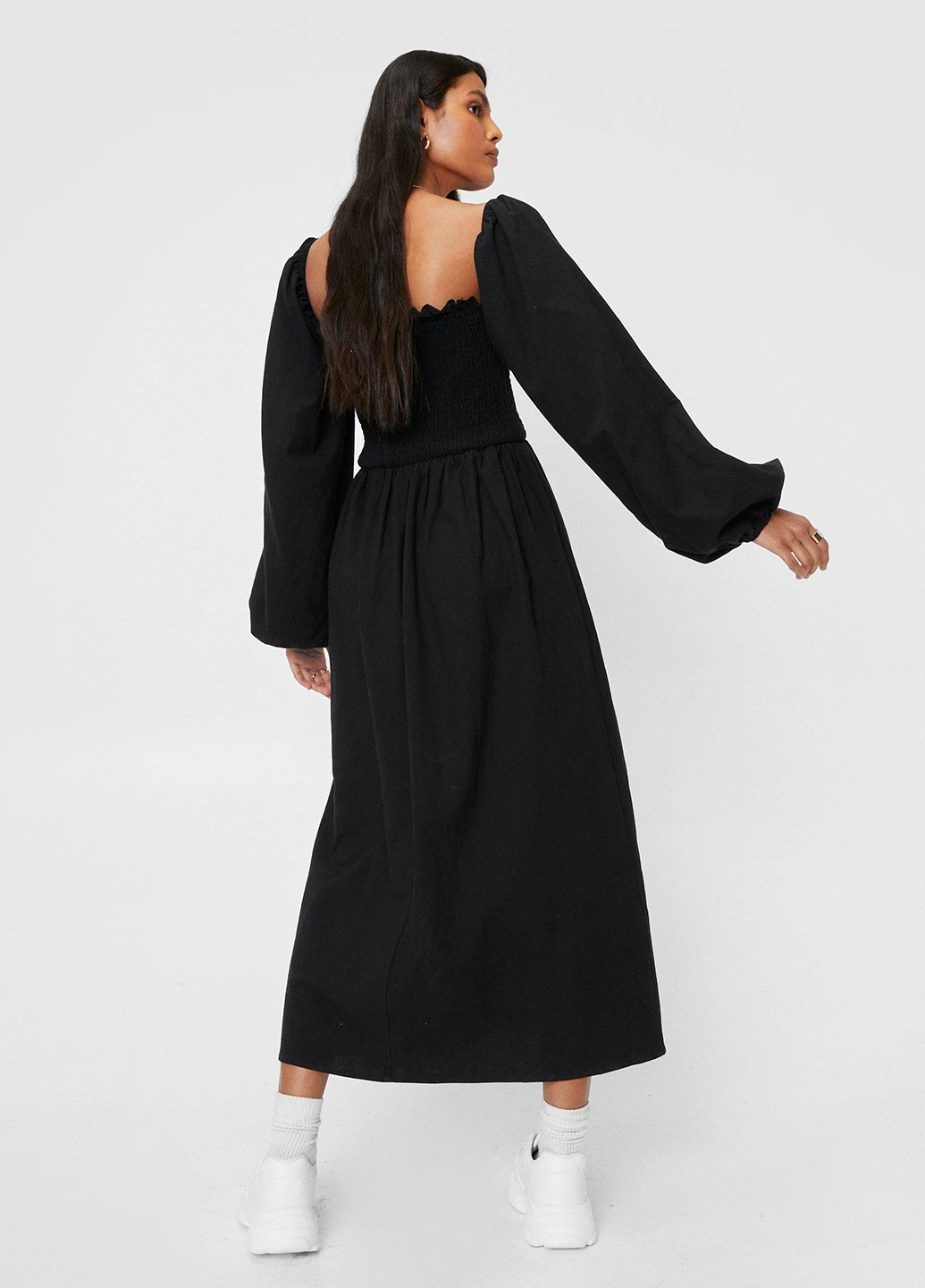 Черное кэжуал платье Nasty Gal однотонное
