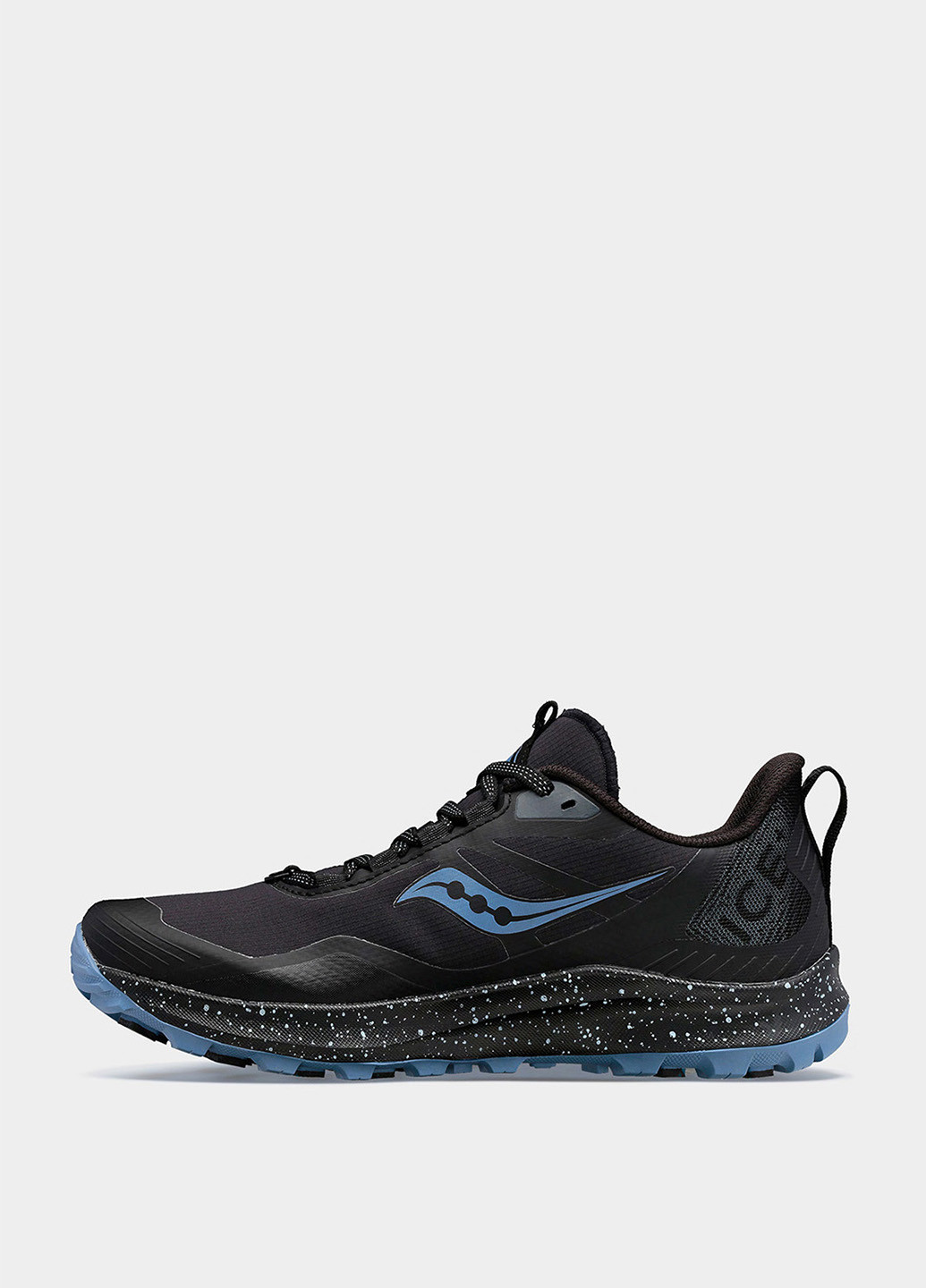 Черные всесезонные кроссовки для бега Saucony PEREGRINE ICE+ 3