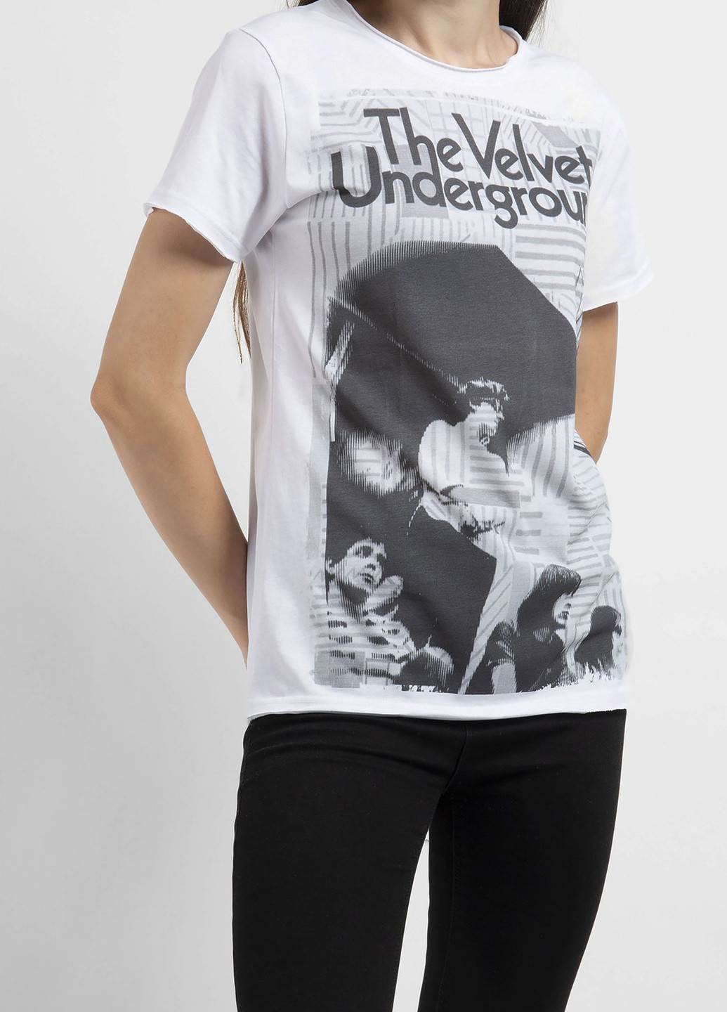 Біла футболка з принтом Ko Samui - (250382462)