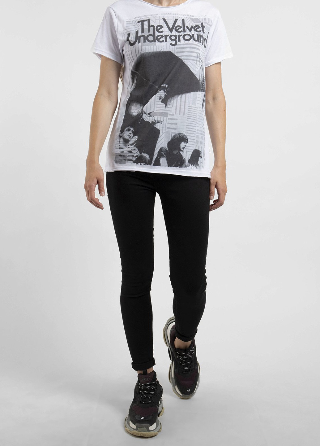 Біла футболка з принтом Ko Samui - (250382462)