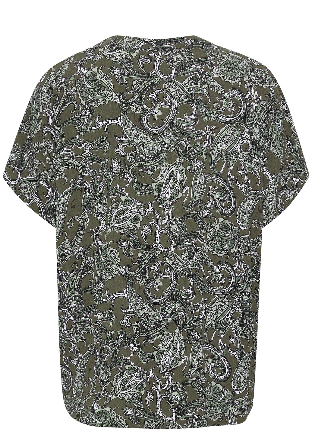 Оливковая (хаки) летняя блуза Kaffe