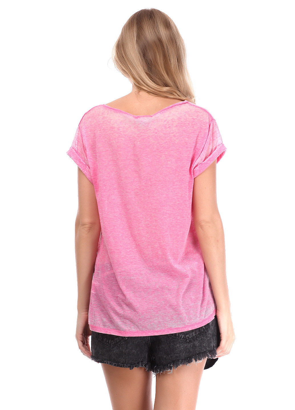 Розовая летняя футболка Tally Weijl