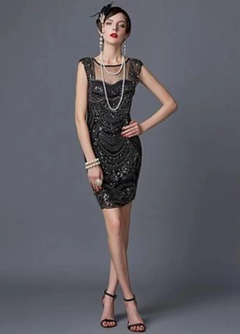 Чорна вечірня плаття, сукня футляр FashionYouWant однотонна
