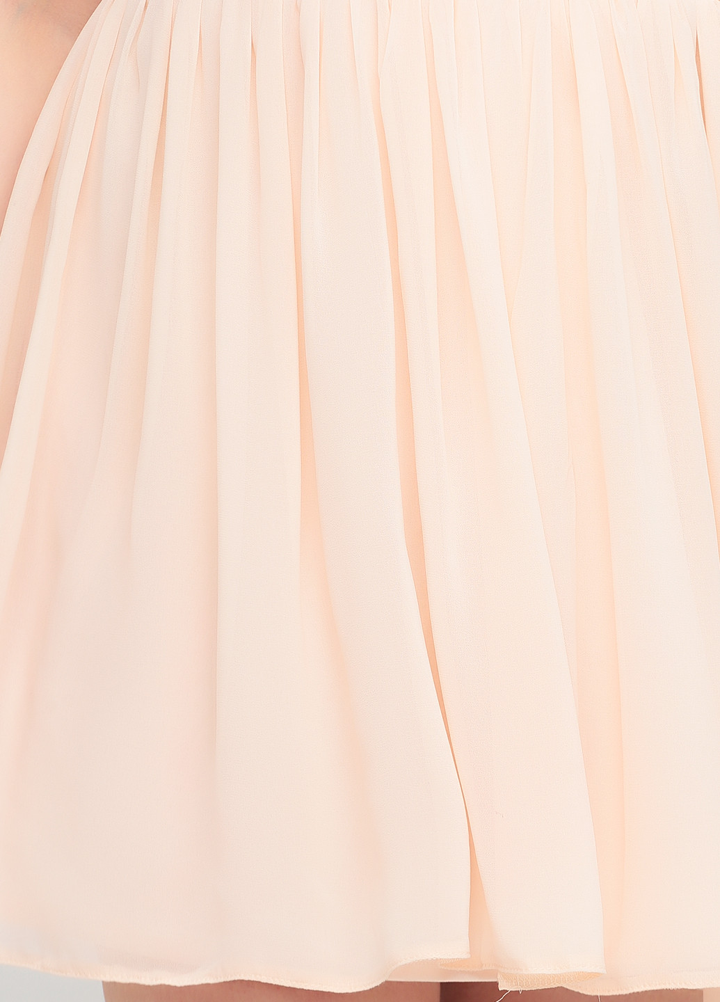 Персикова кежуал сукня кльош, з відкритою спиною Atmosphere однотонна