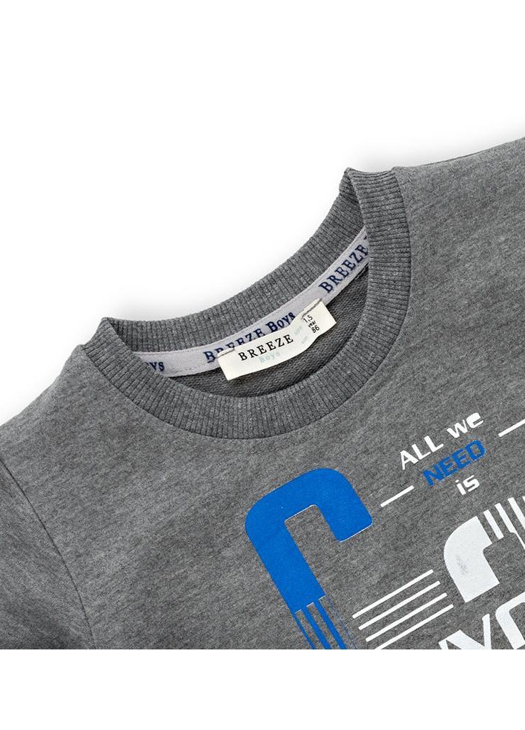 Сірий демісезонний костюм десткий "new york" (11495-92b-gray) Breeze