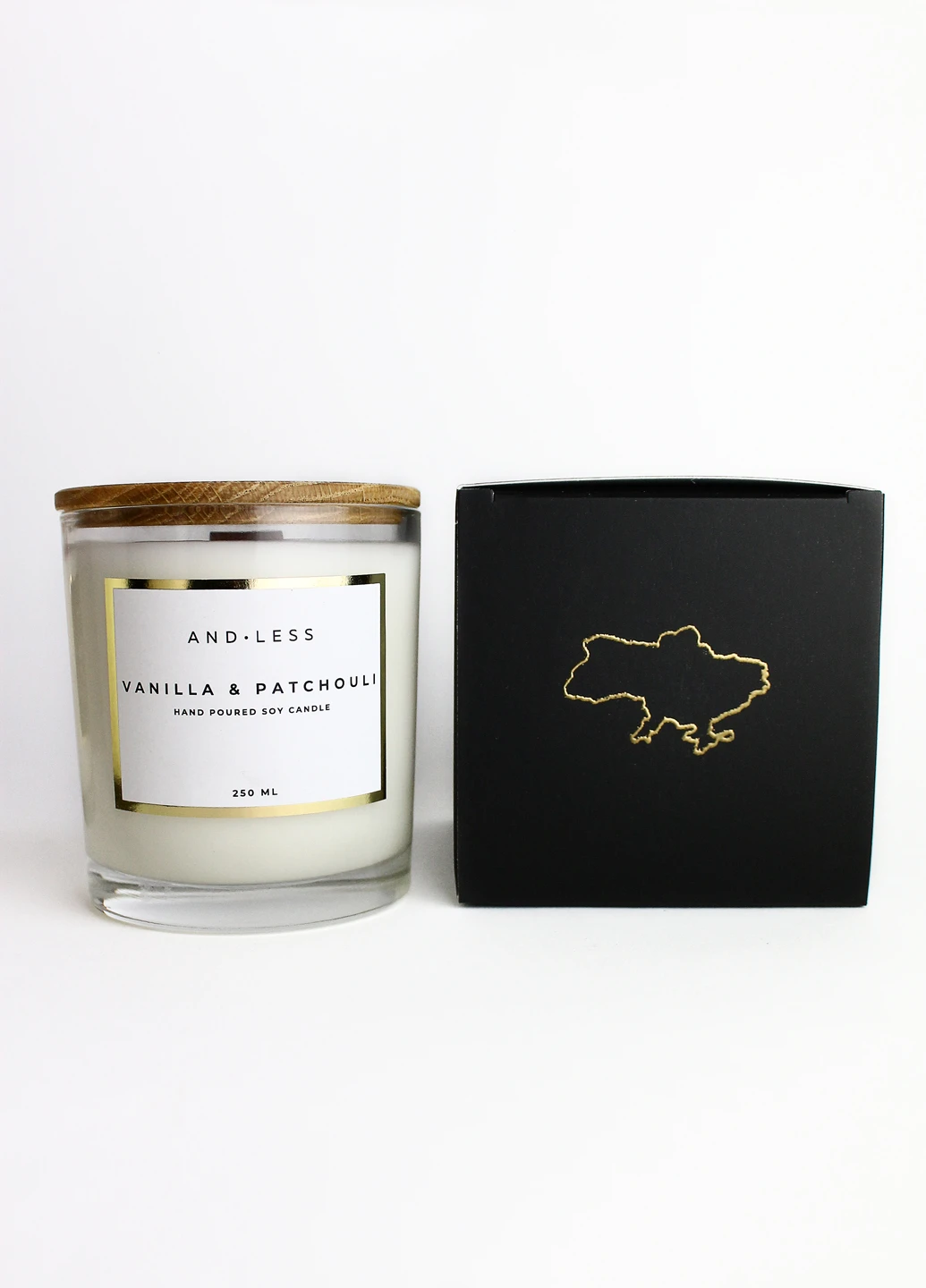 Ароматическая соевая свеча "Ваниль и Пачули"" Andless Aroma Soy Candle Vanilla & Patchouli (254797736)