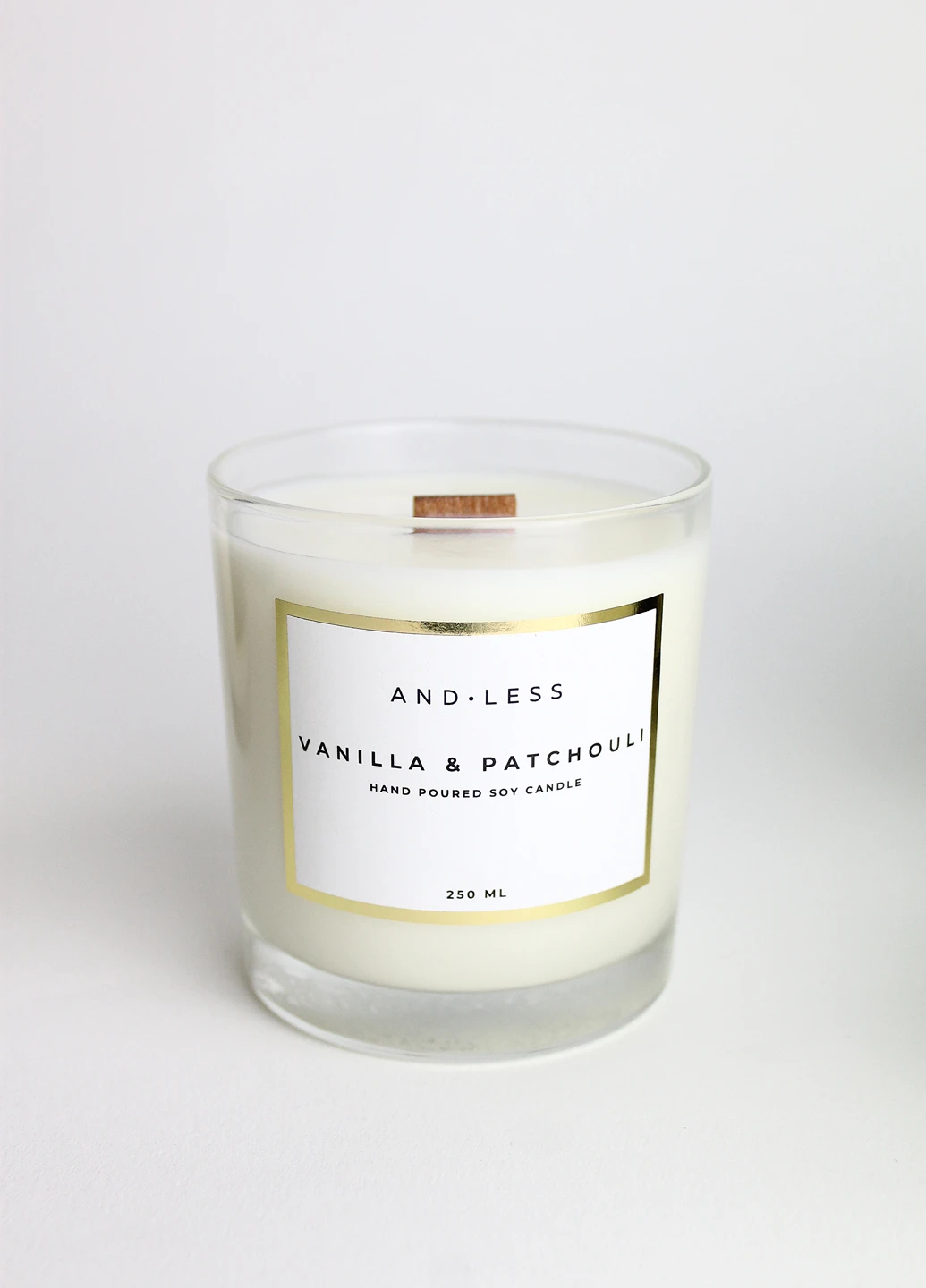 Ароматическая соевая свеча "Ваниль и Пачули"" Andless Aroma Soy Candle Vanilla & Patchouli (254797736)