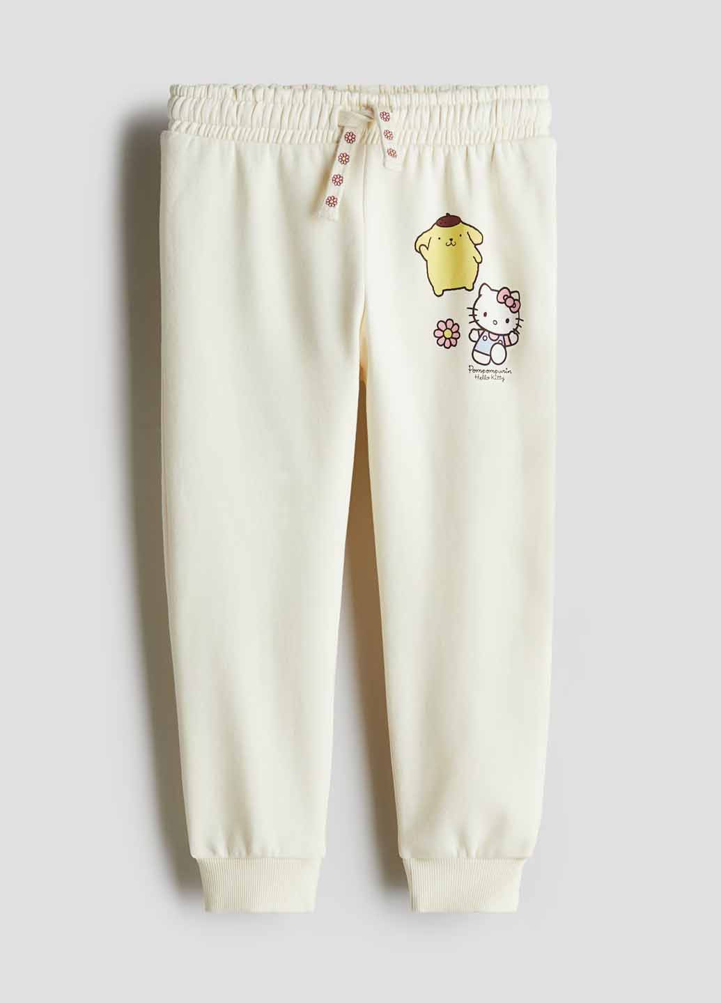 Светло-желтые кэжуал демисезонные джоггеры брюки H&M