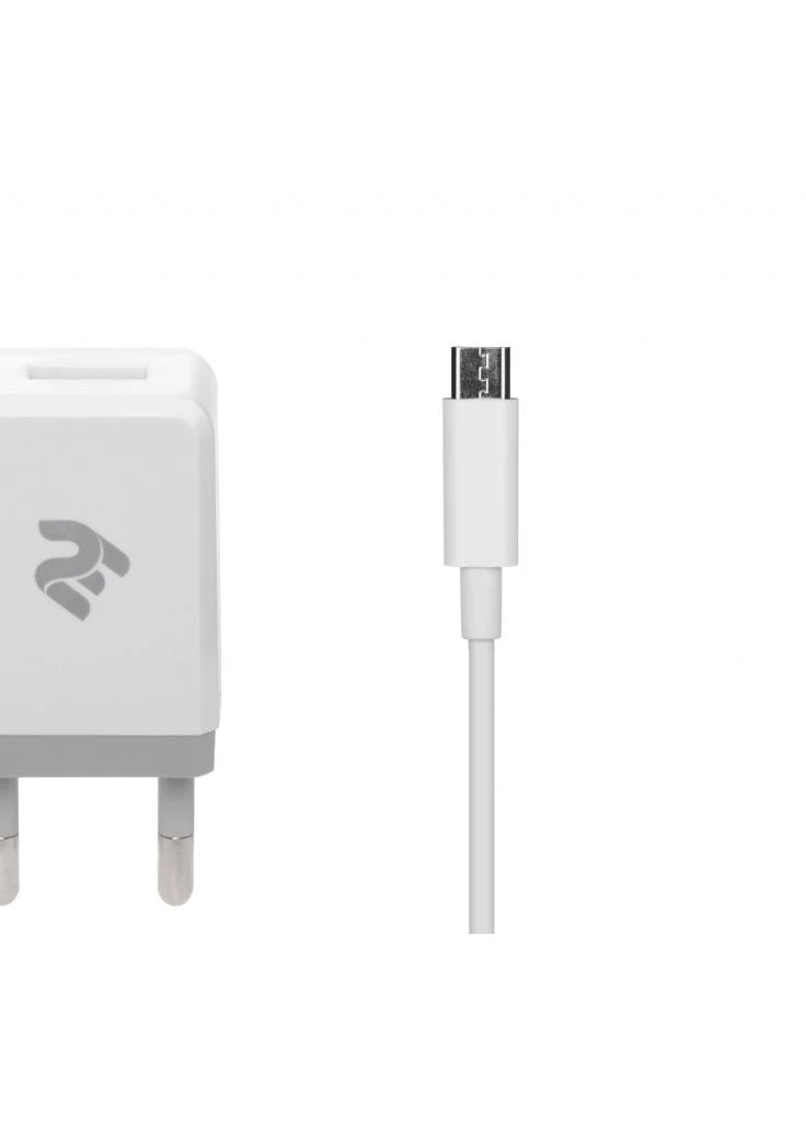 Зарядное устройство USB Wall Charger USB:DC5V/2.1A +кабель MicroUSB 2.4A, white (-WC1USB2.1A-CM) 2E (216637740)