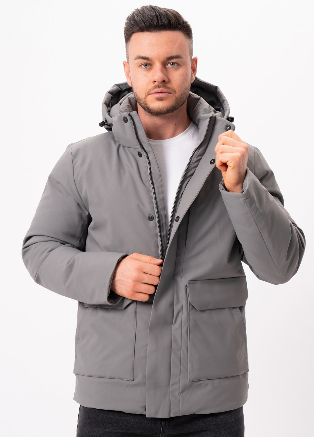 Серая зимняя куртка Trend Collection