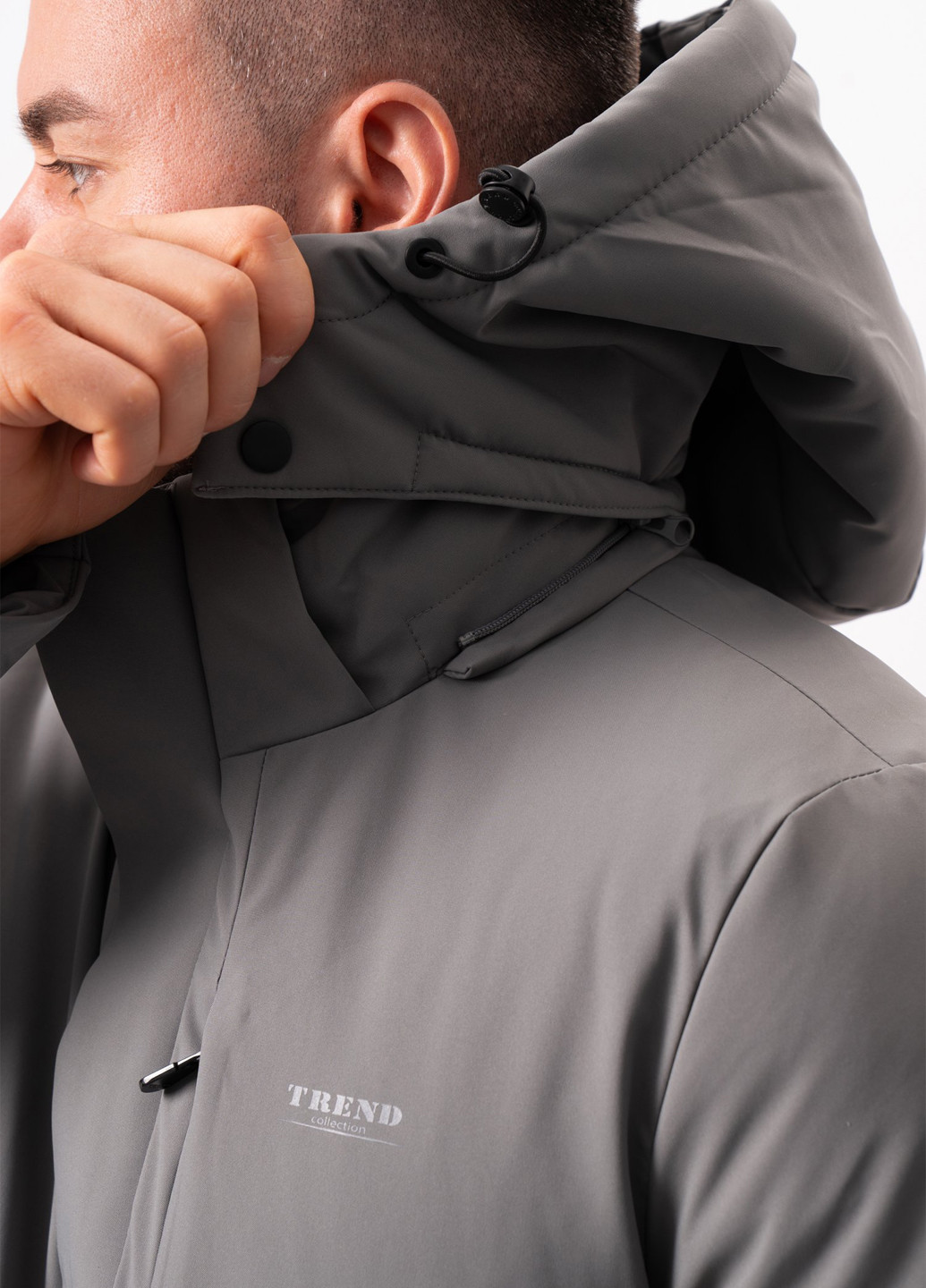 Серая зимняя куртка Trend Collection