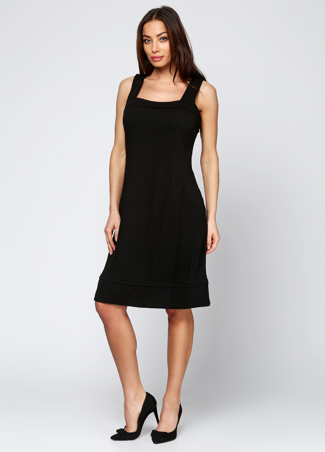 Черное кэжуал платье футляр Ralph Lauren