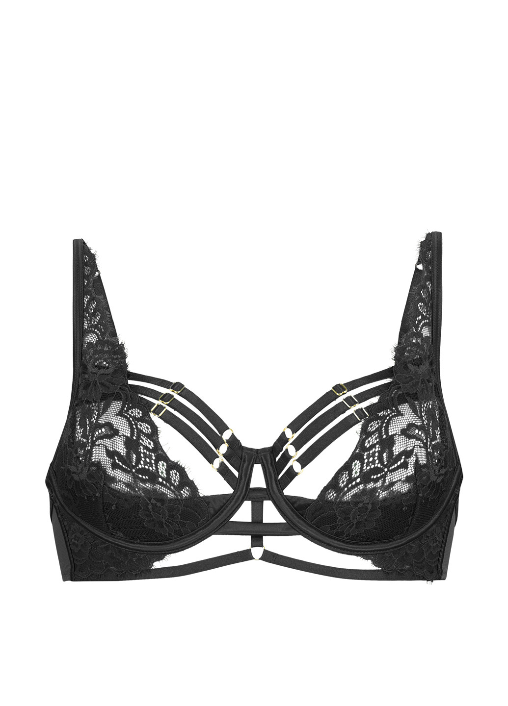 Чёрный бюстгальтер Hunkemoller с косточками полиамид