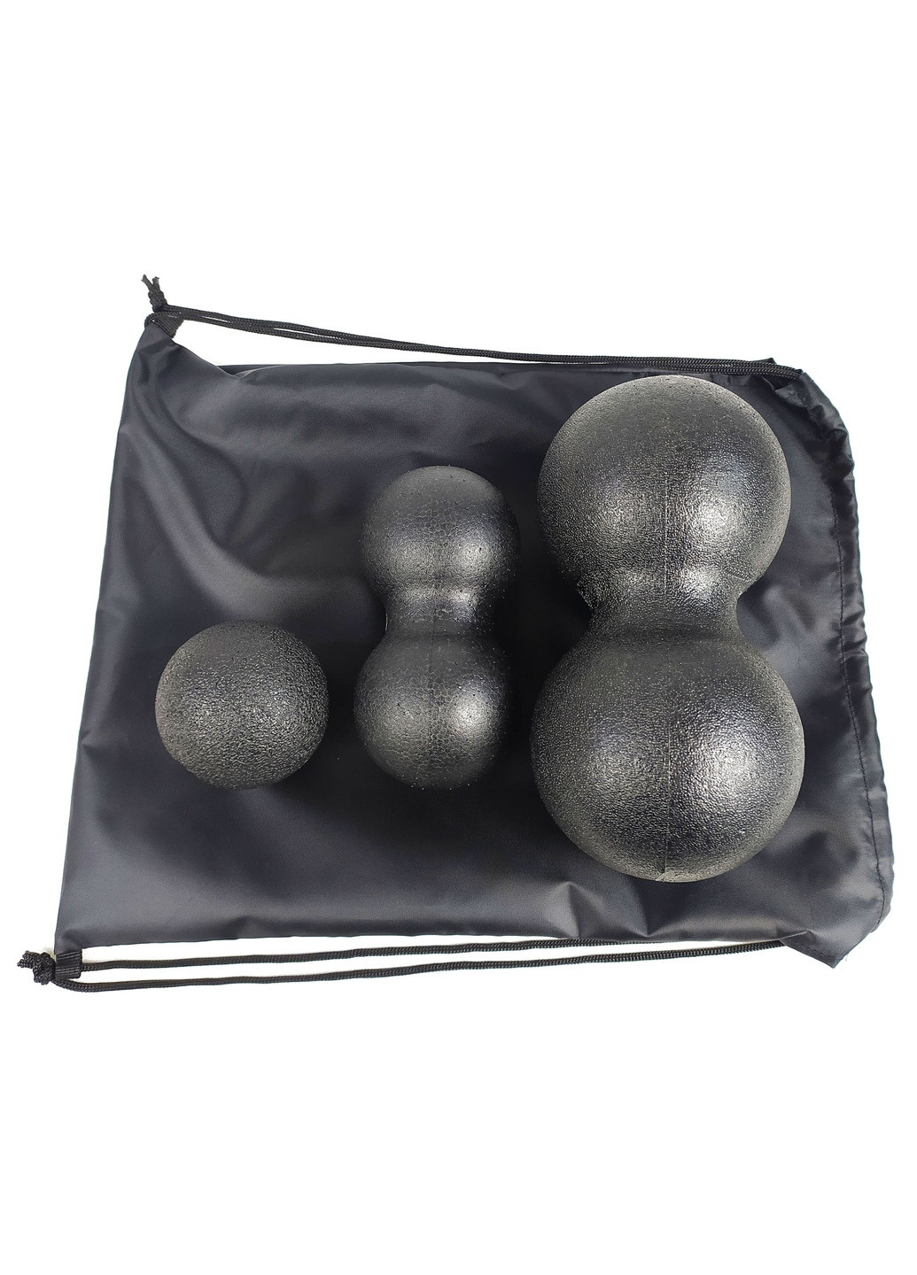 Набір масажних м'ячиків EPP Universal 3 шт (EPP-м'яч для масажу спини, міофасціального релізу і самомасажу) EF-N3EPP EasyFit (243205420)