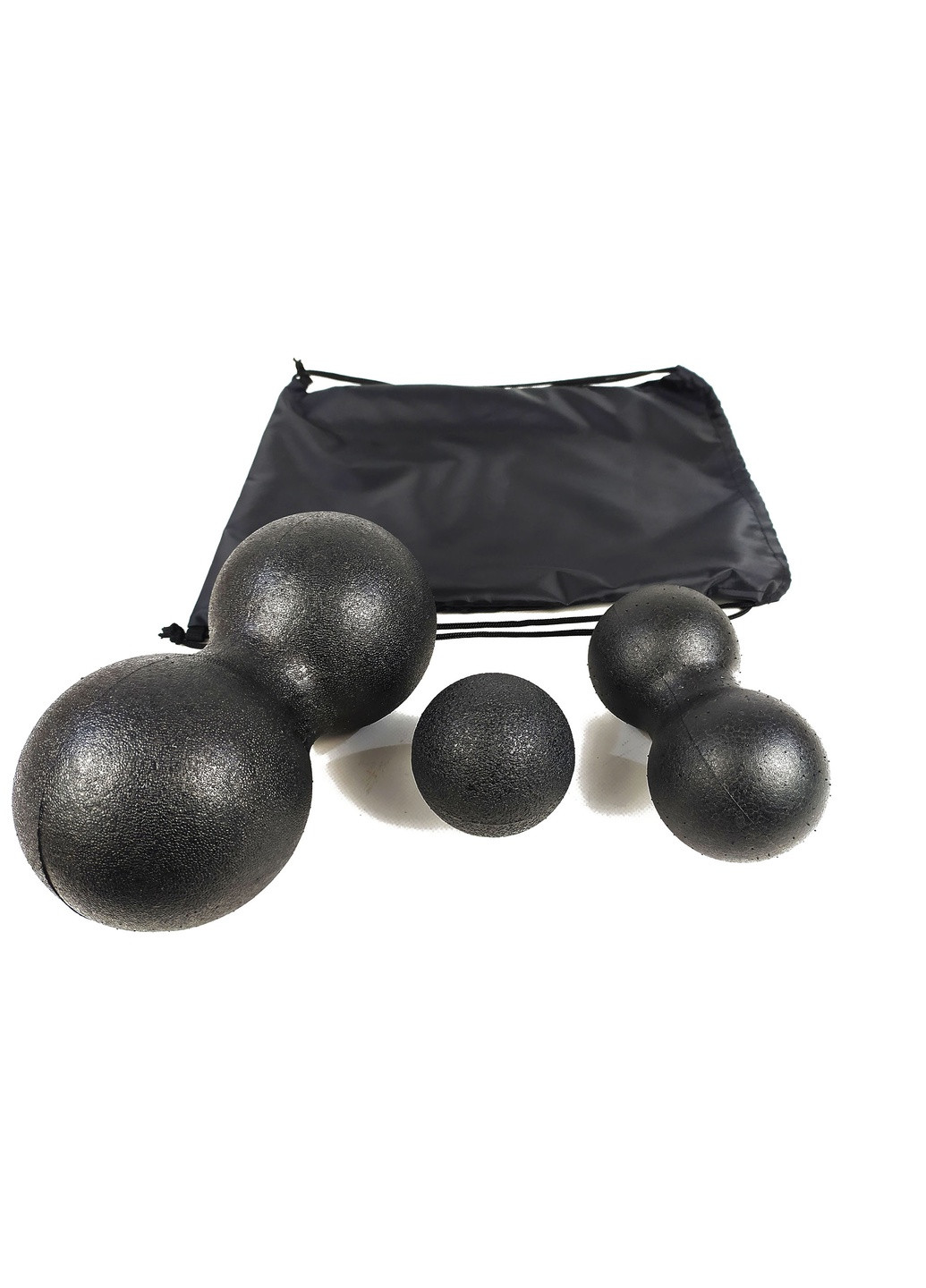Набор массажных мячиков EPP Universal 3 шт (EPP-мяч для массажа спины, миофасциального релиза и самомассажа) EF-N3EPP EasyFit (243205420)
