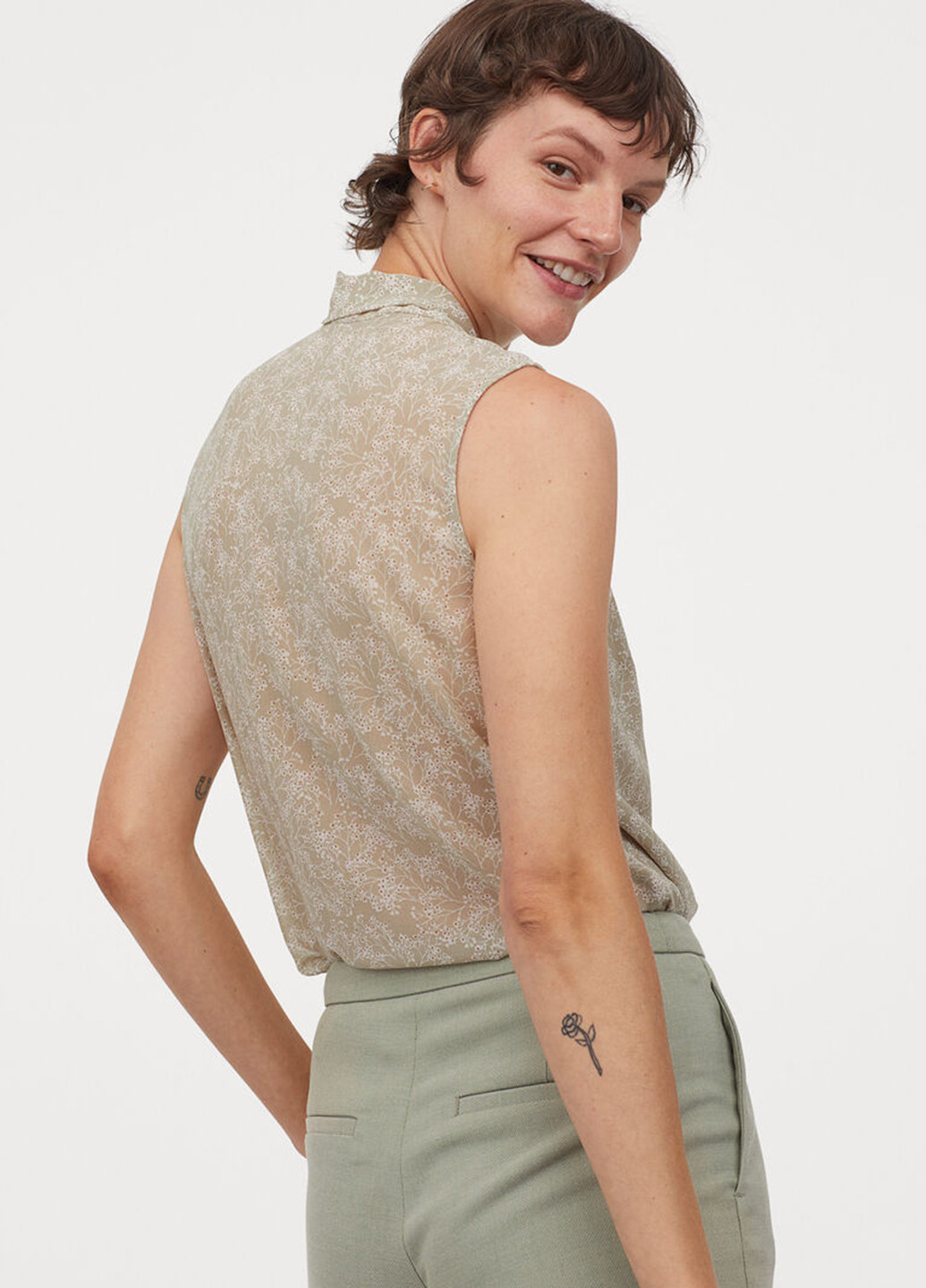 Світло-зелена блуза H&M