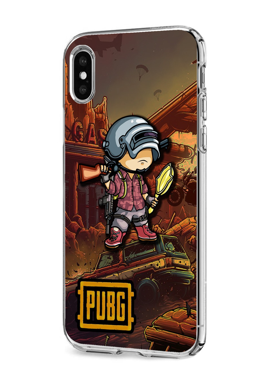 Чехол силиконовый Apple Iphone X Пубг Пабг (Pubg) (6129-1710) MobiPrint (219559027)