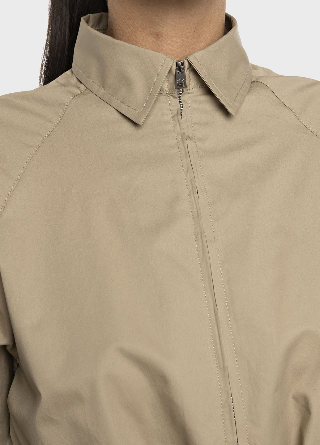 Бежевое кэжуал платье рубашка Replay однотонное