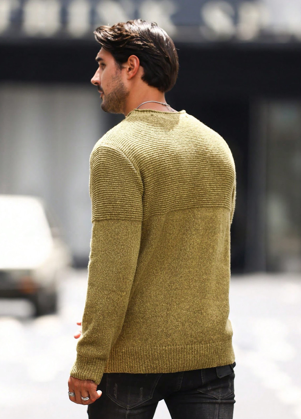 Оливковий демісезонний джемпер джемпер SHEIN