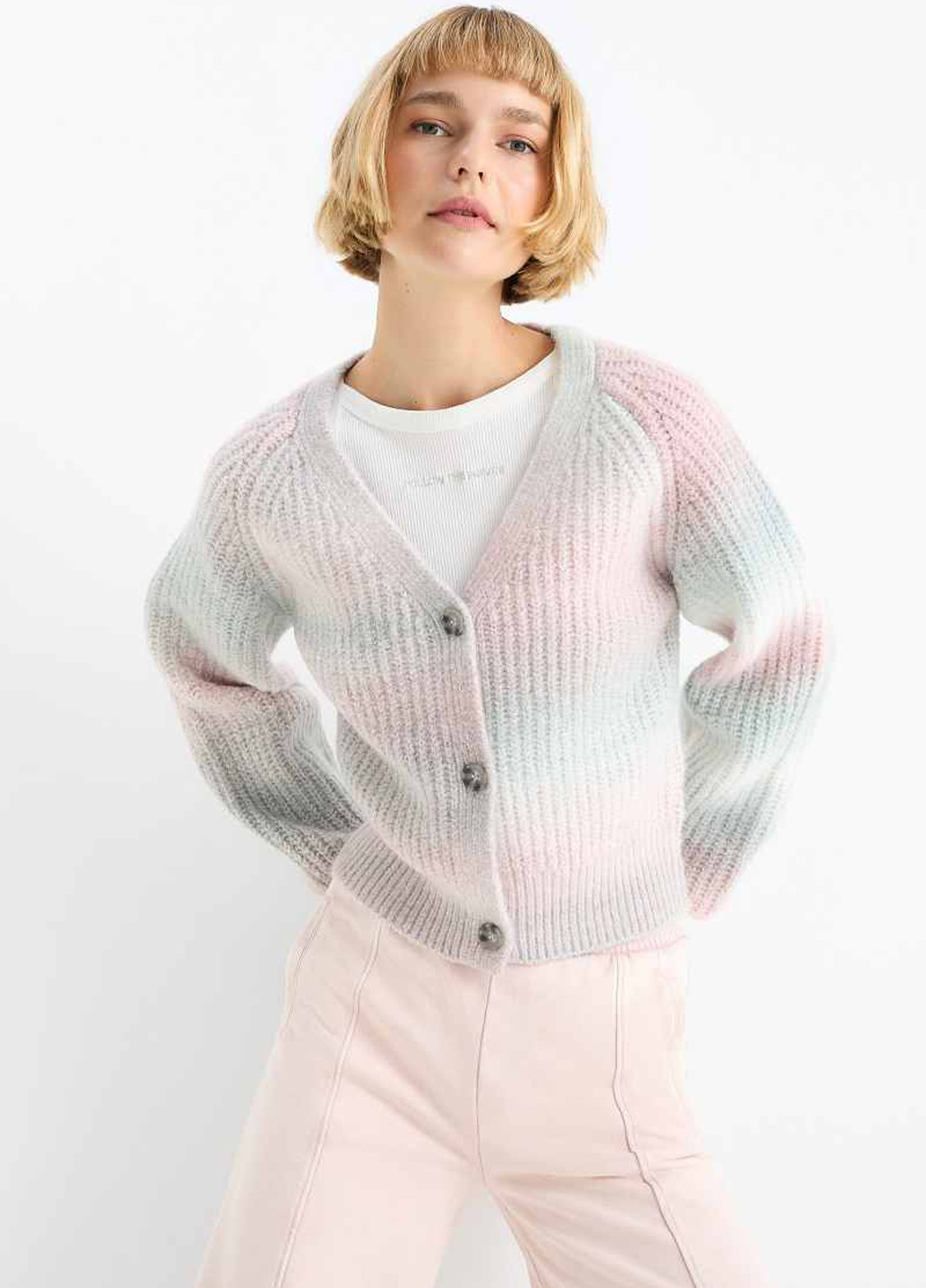 Разноцветный демисезонный кардиган C&A