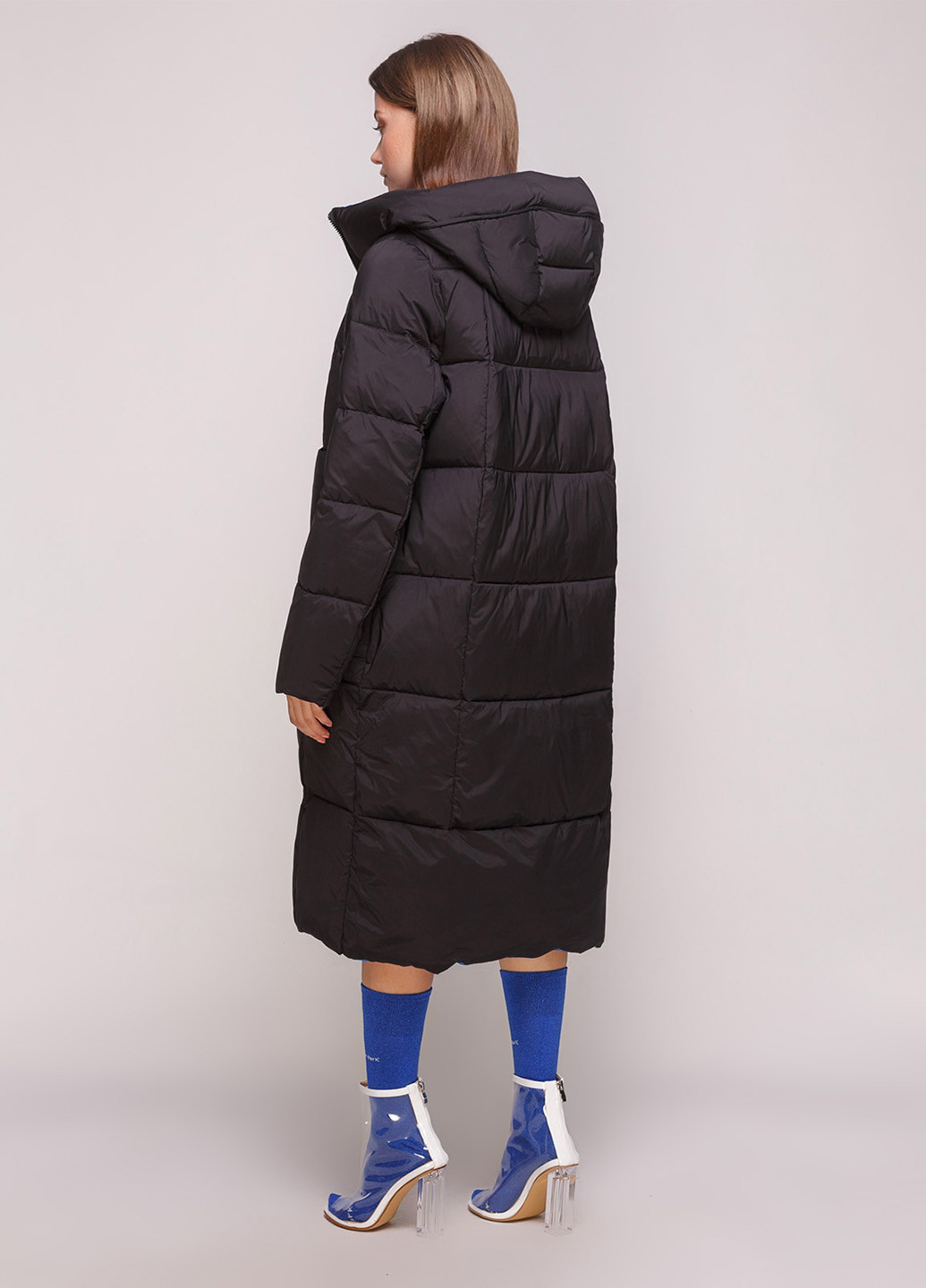 Черная зимняя куртка двусторонняя Towmy