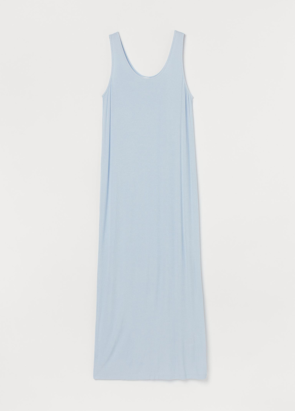 Голубое кэжуал платье платье-майка H&M однотонное